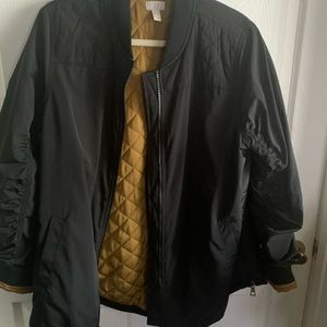 LOGO—Bomber Jacket with Quilted Lining